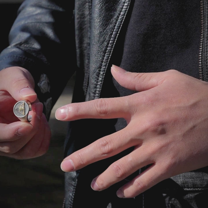 Vintage Eye Of God Signet Ring
