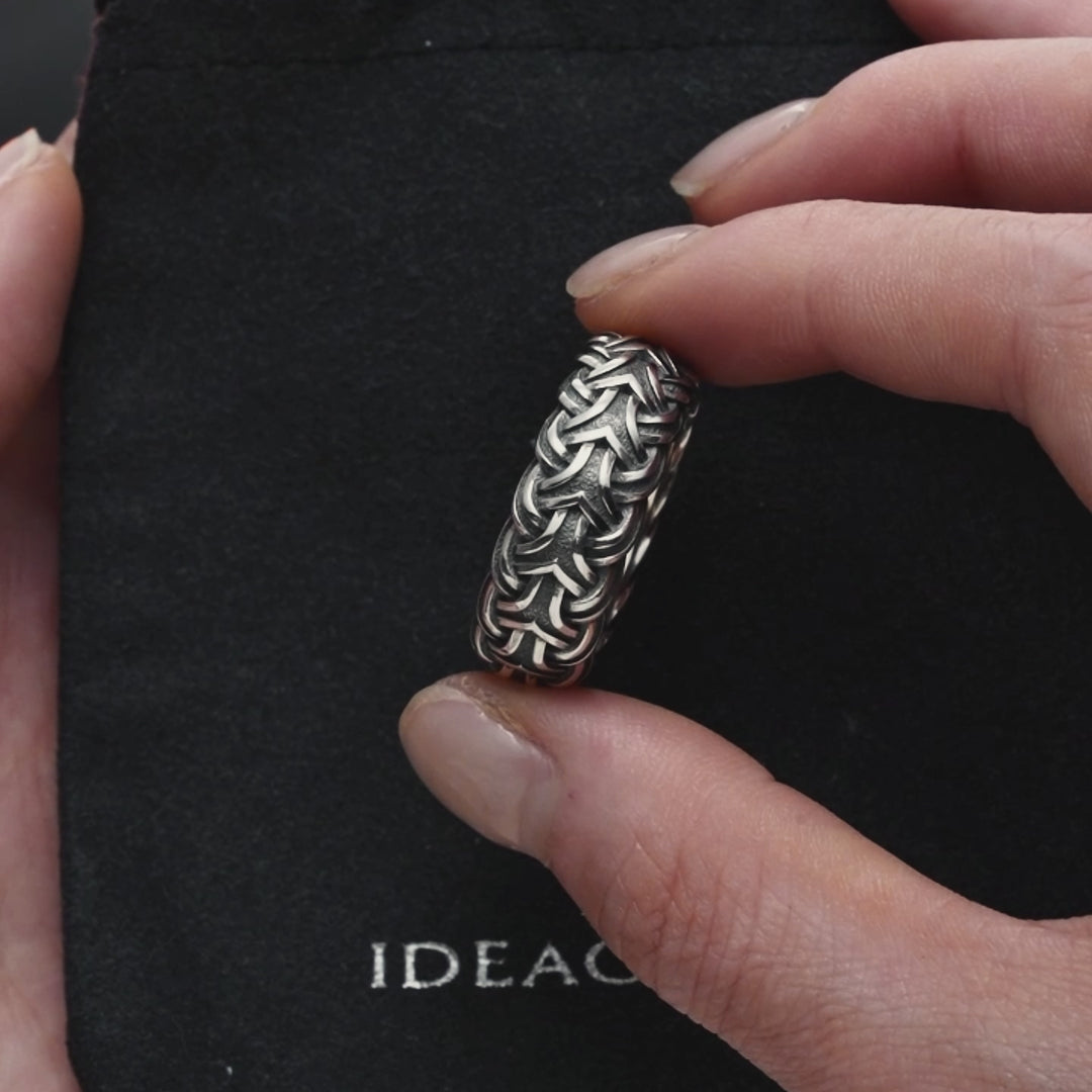 Vintage Braided Wheat Ring Band