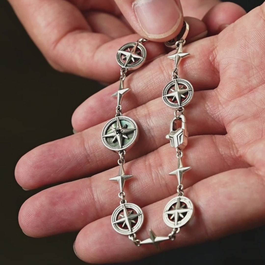 Vintage Ocean Compass Bracelet