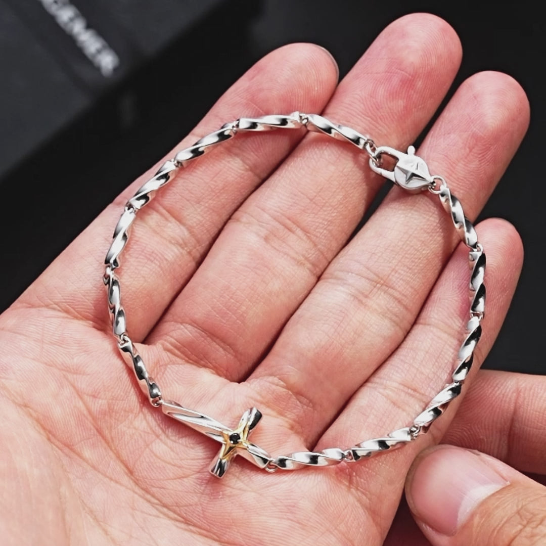 Twisted Cross Bracelet