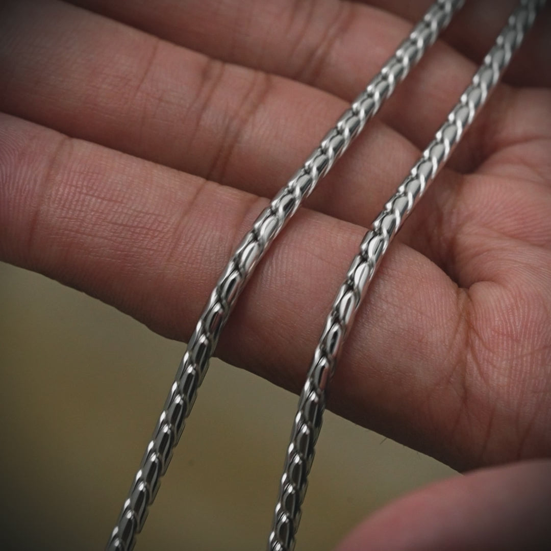3mm Sterling Silver Amir Link Chain