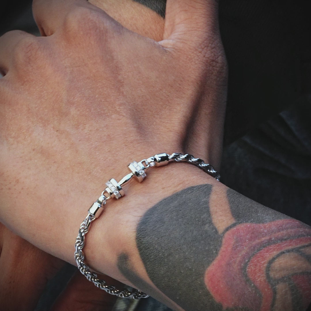 Dumbbell Rope Chain Bracelet