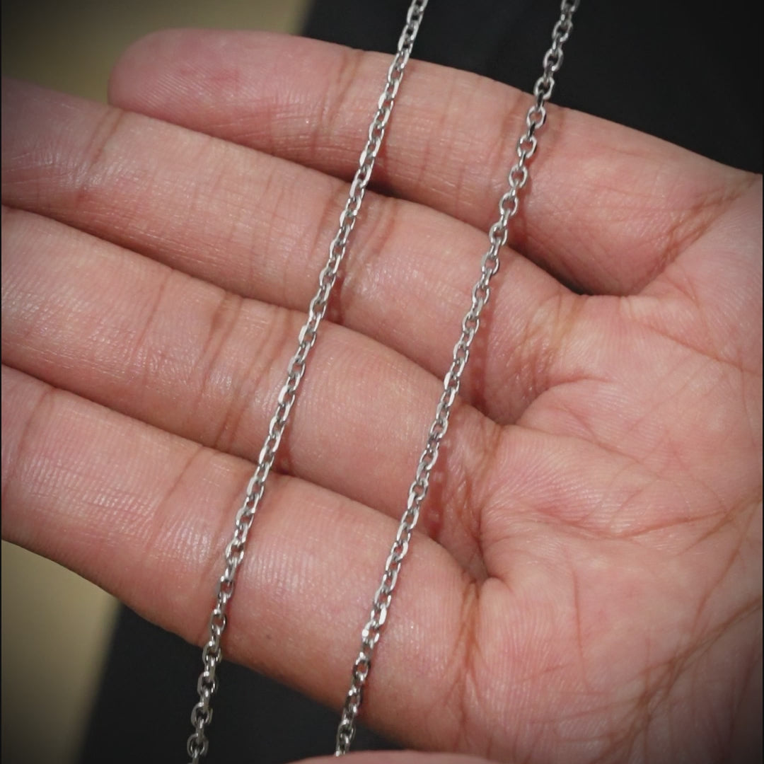 3mm Octagon Box Chain Necklace