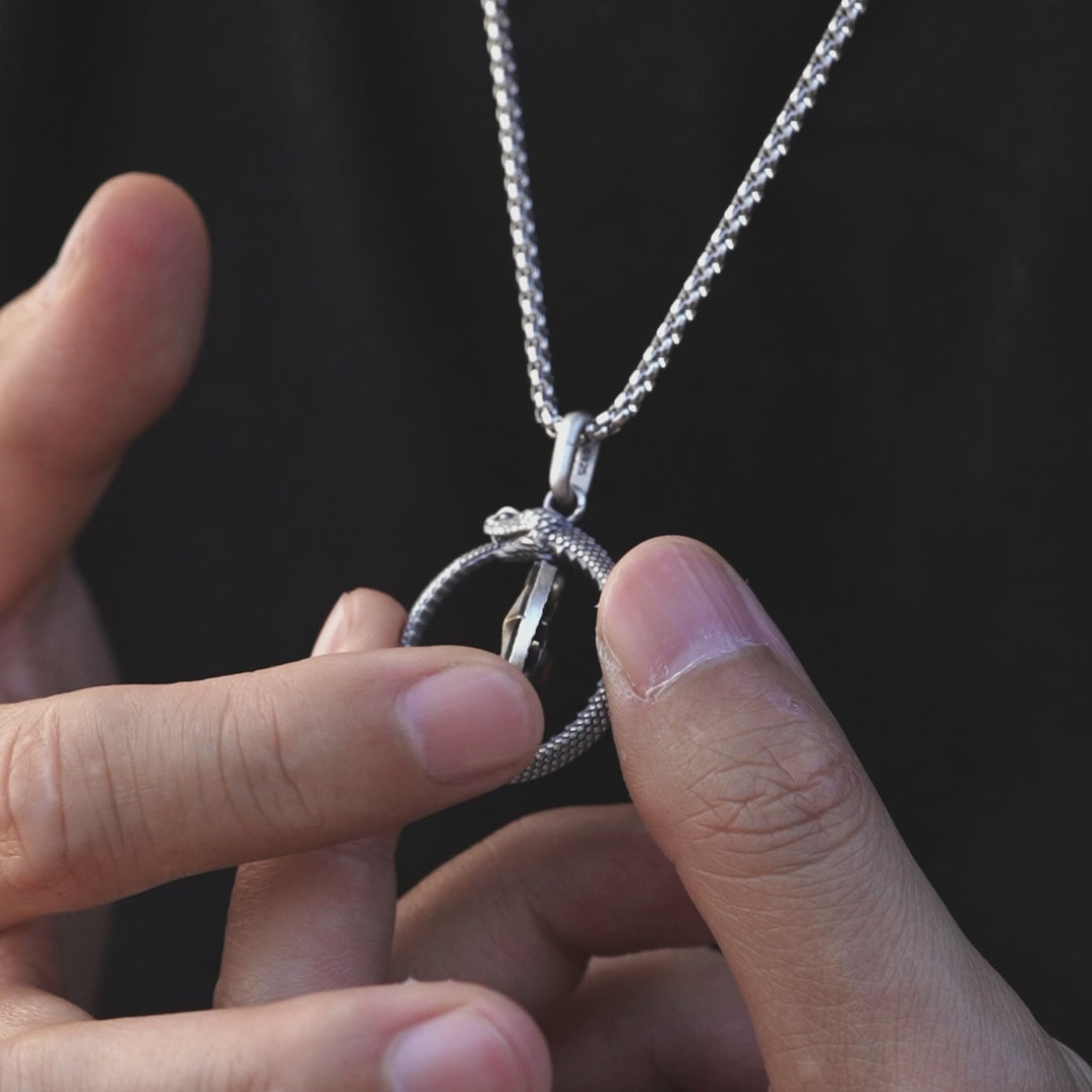 Reversible Ouroboros Pendant