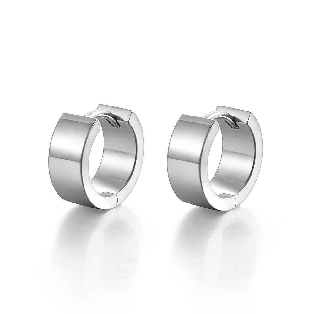 IDEAGEMER Sterling Silver Trend Stud Earrings