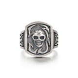 IDEAGEMER Skull Sterling Silver Rings