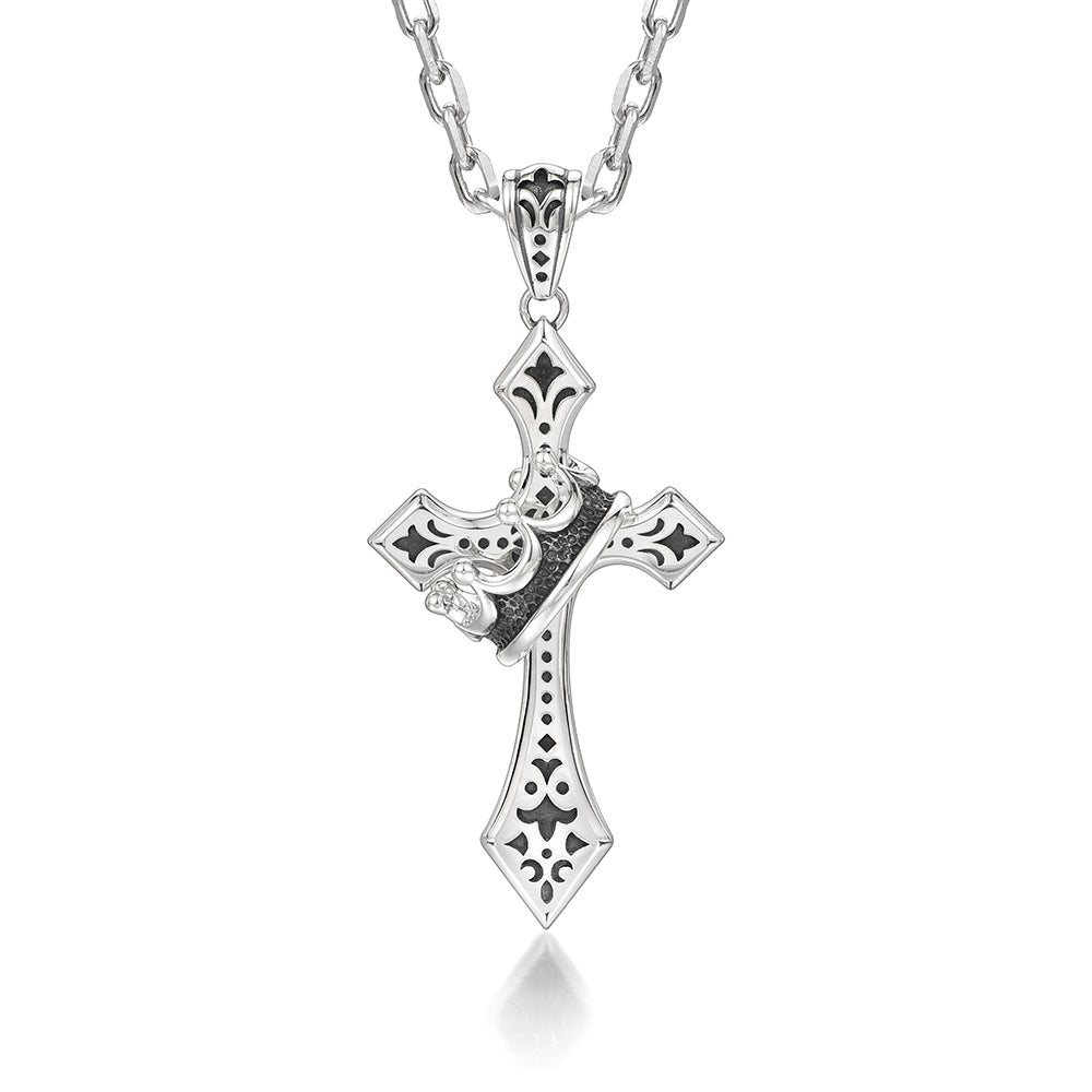 Cross & Crown Pendant
