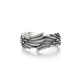 IDEAGEMER Angel Wings Sterling Silver Rings