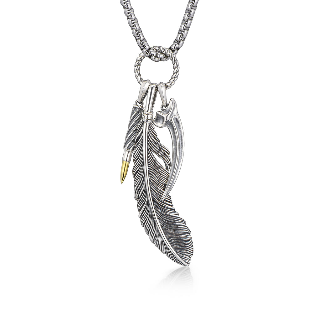Vintage Wilds Feather Pendant