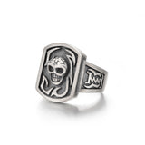 IDEAGEMER Skull Sterling Silver Rings