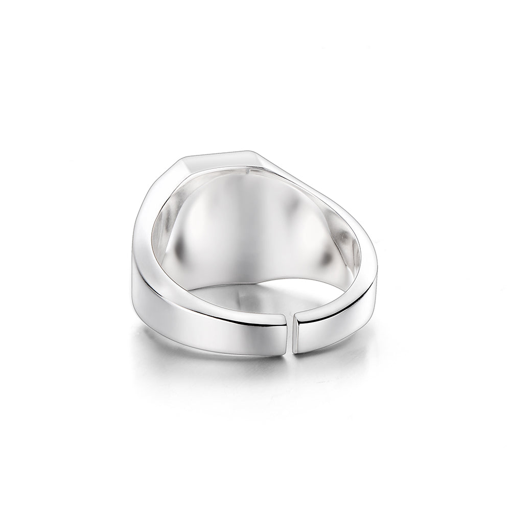 IDEAGEMER Sterling Silver Simple Versatile Rings