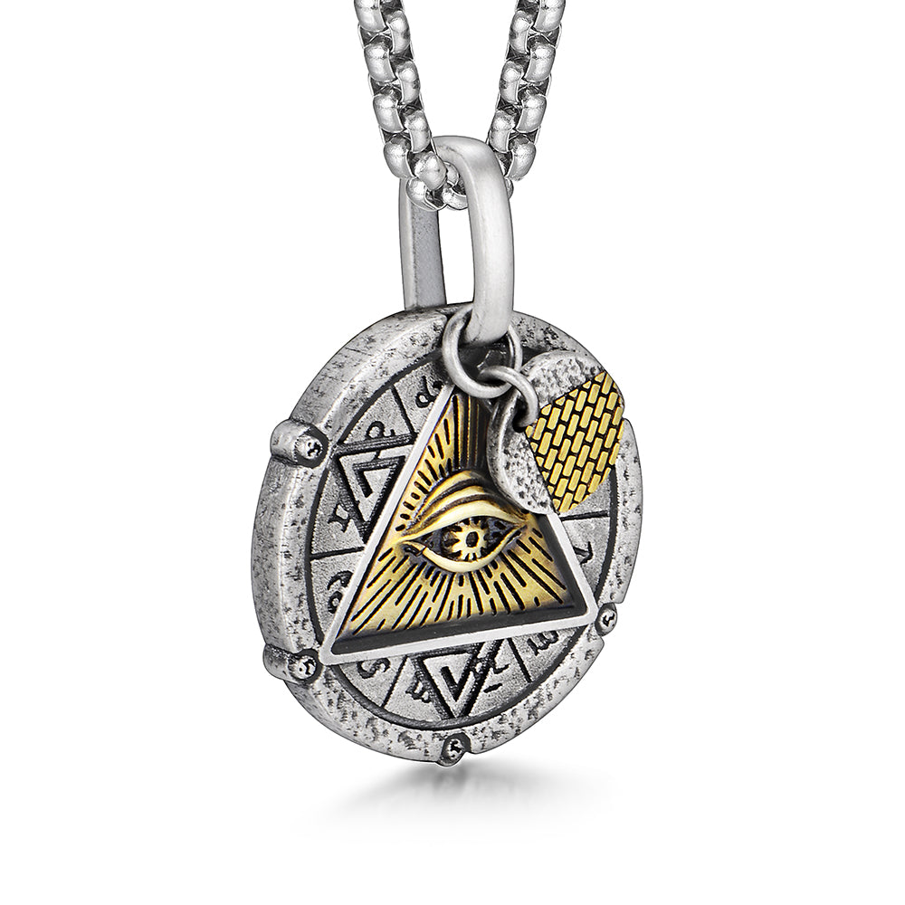 IDEAGEMER Horus Eye Of God Original Design Sterling Silver Necklace Pendants