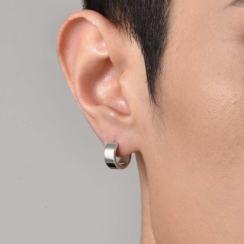 IDEAGEMER Sterling Silver Trend Stud Earrings