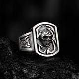 IDEAGEMER Skull Sterling Silver Rings