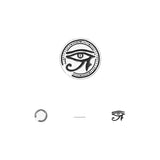 IDEAGEMER Eye Of Horus Sterling Silver Stud Earrings